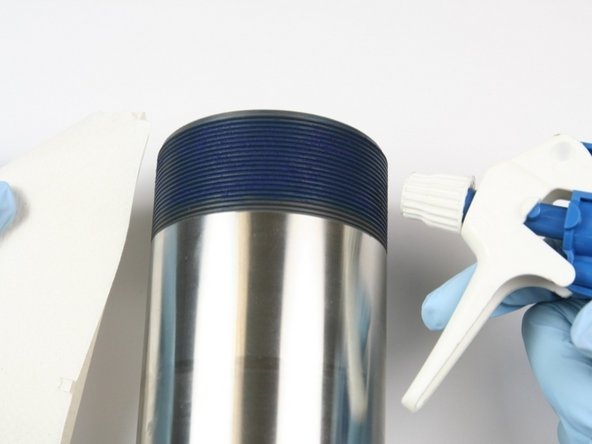 Clean the high-pressure cylinder thoroughly after polishing.