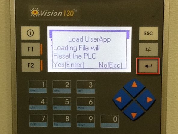 Press enter again to load UserApp file.