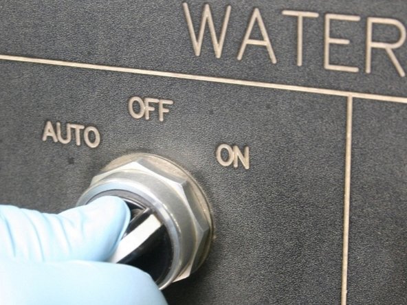 Turn the air to the actuator ON.