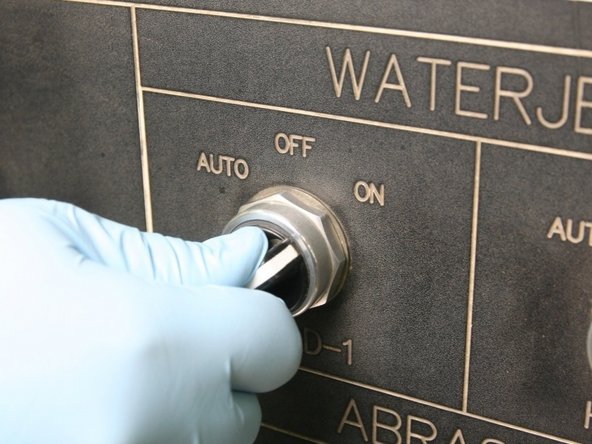 Turn the air to the actuator ON.