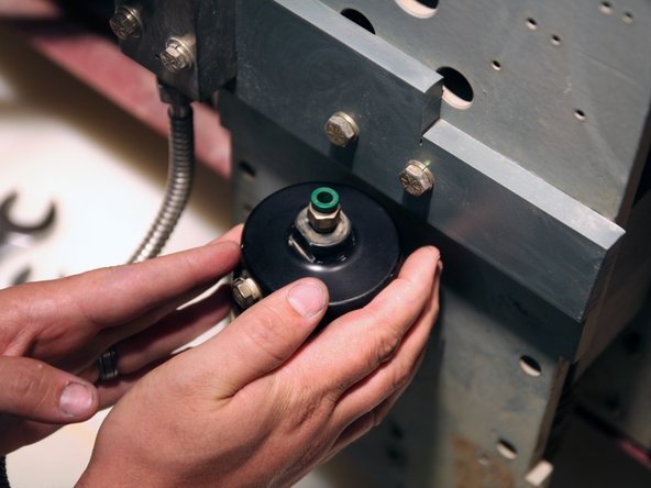 Thread (hand tighten) actuator onto top of valve body