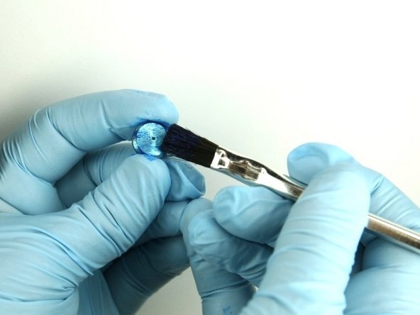 Apply Blue Goop to all surfaces of the high-pressure seat.