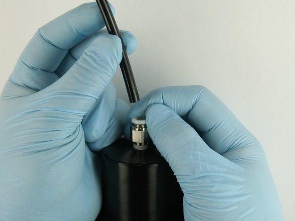 Disconnect the air tube from the actuator.