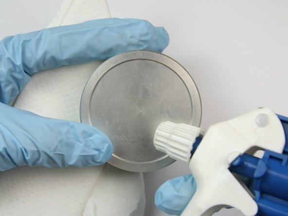 Clean the piston of all high vacuum lubricant.