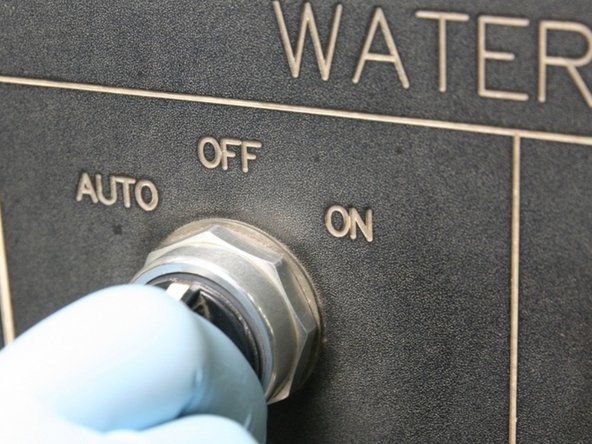 Turn the air to the actuator OFF at the  controls.