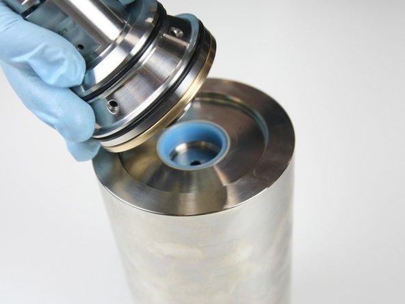 Put the check valve on the high-pressure cylinder.