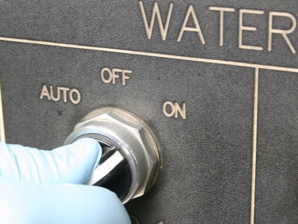Turn the air to the actuator ON to relieve the pressure from the poppet.