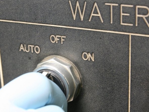 Turn the air to the actuator OFF at the controls