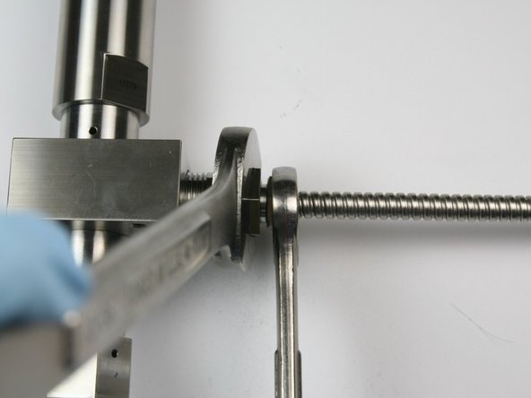 Tighten the gland nut into the outlet fitting (connected to the collar) using a 13/16" and 5/8" wrench.