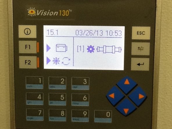 When PLC reverts to main menu, continue normal operation of pump.