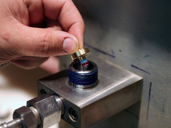 Insert assembly into bore of valve body.