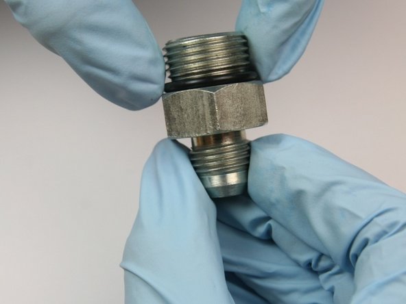Replace o-ring around hydraulic fitting with o-ring in kit (smallest o-ring in kit)