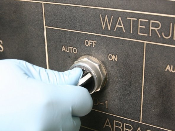 Turn the air to the actuator ON at the controls.