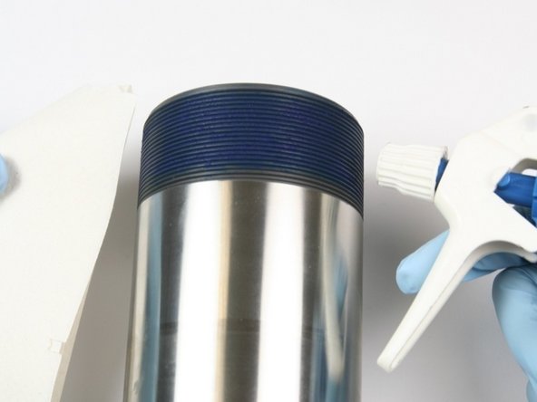 Clean the high-pressure cylinder thoroughly after polishing.