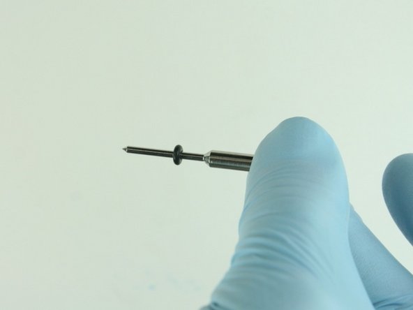 Slide the O-ring on to the point of the valve stem.