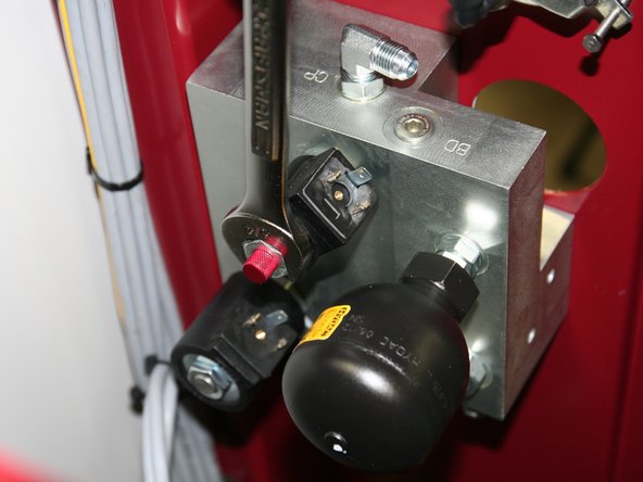 Solenoid directly below oil accumulator (black bulb) is not used in this application.
