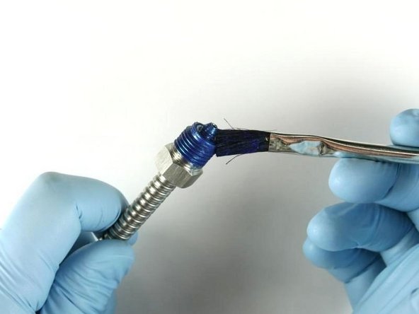 Reapply Blue Goop to the high pressure tubing threads and cone.