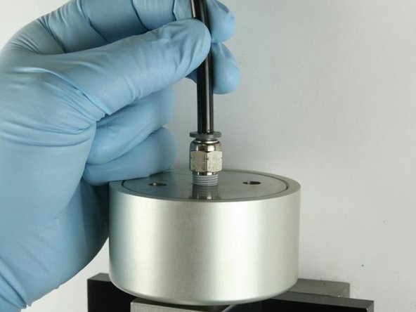 Reconnect the air tube to the actuator.