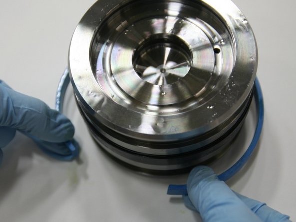 The break in the split ring should be on the opposite side of the first split ring.