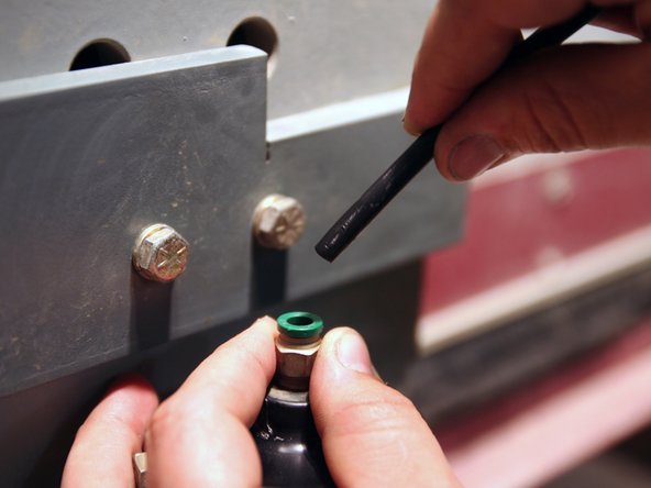 Reconnect air line to top of actuator and