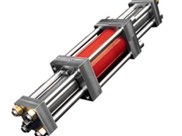 Continue with the installation with the high-pressure cylinder onto the intensifier.