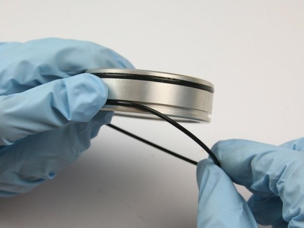 Remove the first O-ring from the piston groove.