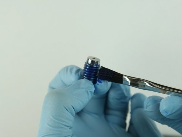 Apply Blue Goop to the  valve screw threads.