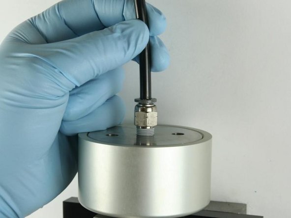 Reconnect the air tube to the actuator.