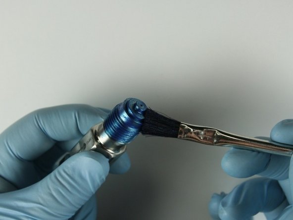 Apply Blue Goop to the top of the seat.