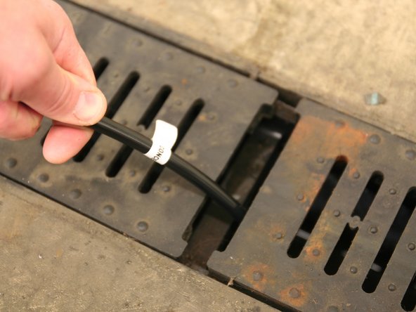 Route the “concentrate” line to a drain.