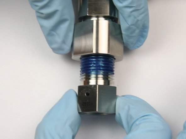 Unthread 3/8&quot; to 1/4&quot; adapter from bleed down valve adapter