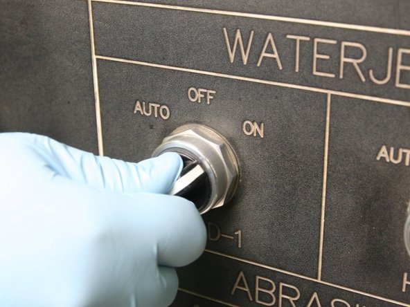 Turn the air to the actuator ON at the controls.