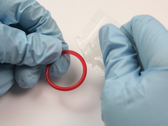 Apply high-vacuum grease to the O-rings.