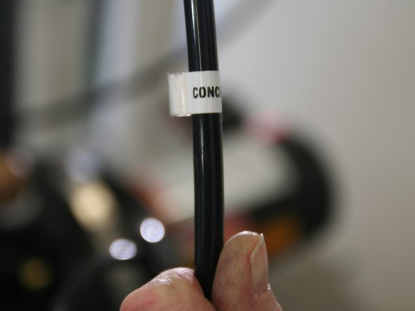 Route the “concentrate” line to a drain.