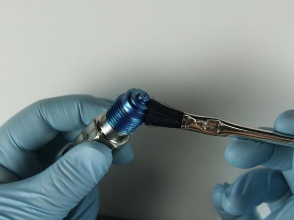 Apply Blue Goop to the top of the seat.