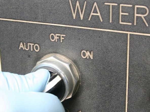 Turn the air to the actuator ON to relieve the pressure from the poppet stem.