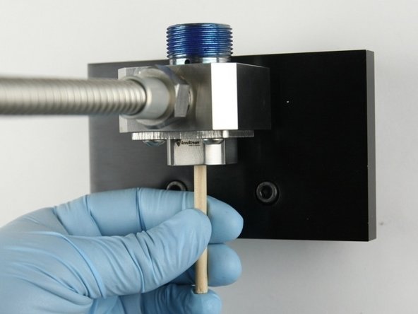 Remove all the valve components using the included dowel.