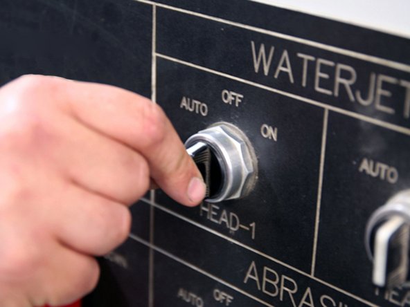 Turn air to actuator OFF to seat Needle into Seat.