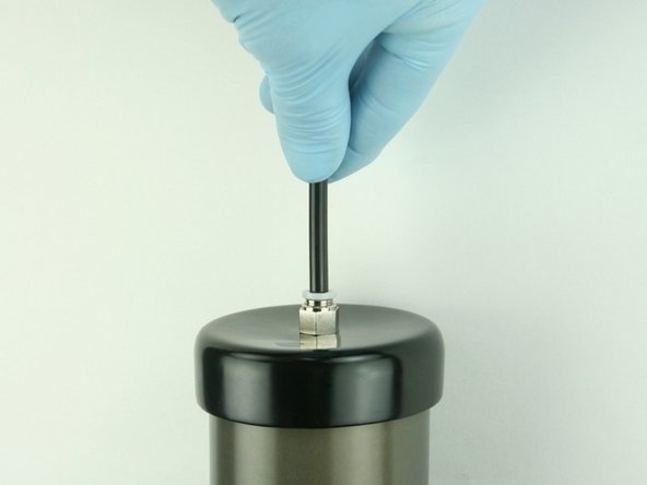 Reconnect the air line to the top of the actuator.