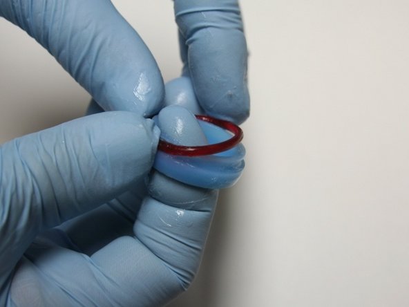 Put the O-ring on the seal.