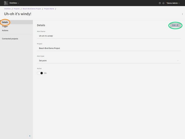 On the left-hand side, click “Details”