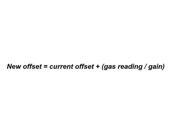 If you're using the Manual Entry area to upload offset adjustments, you need to calculate your new offset using the equation shown.