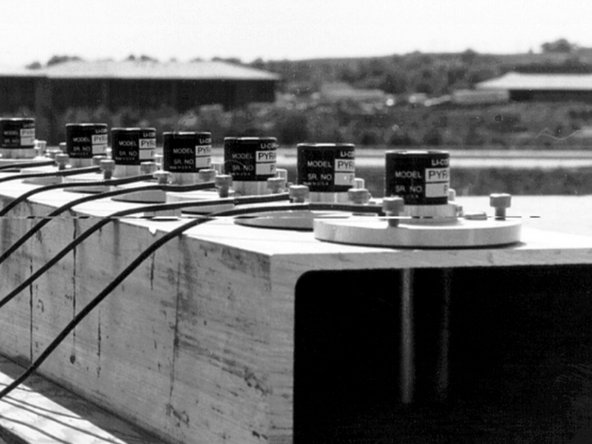 Pyranometers (solar radiation sensors) are easier to install than anemometers because they are less affected by their surroundings.