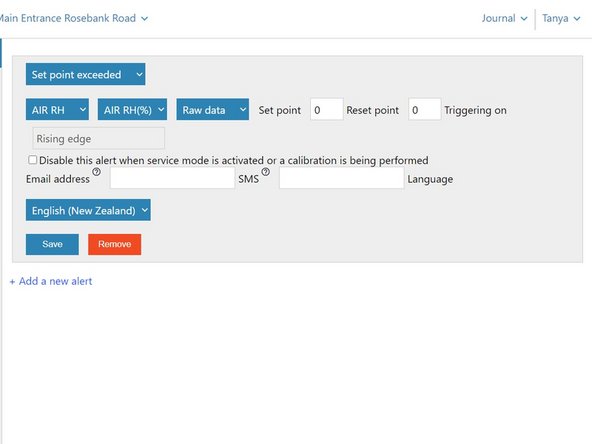 Set up the alert as you would for a single monitor.