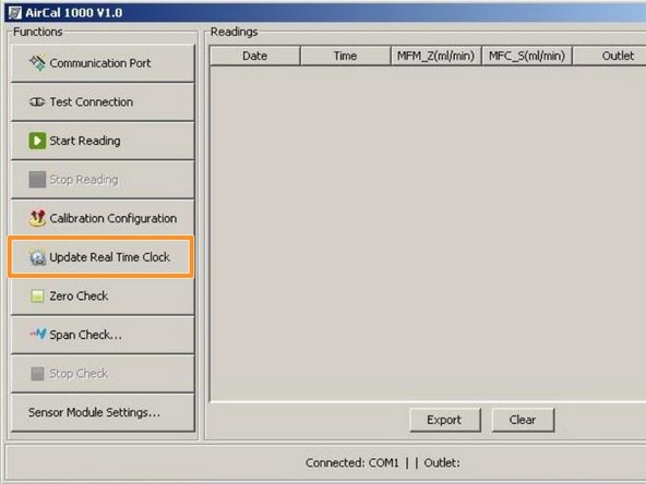 This step only needs to be done the first time the instrument is set up.