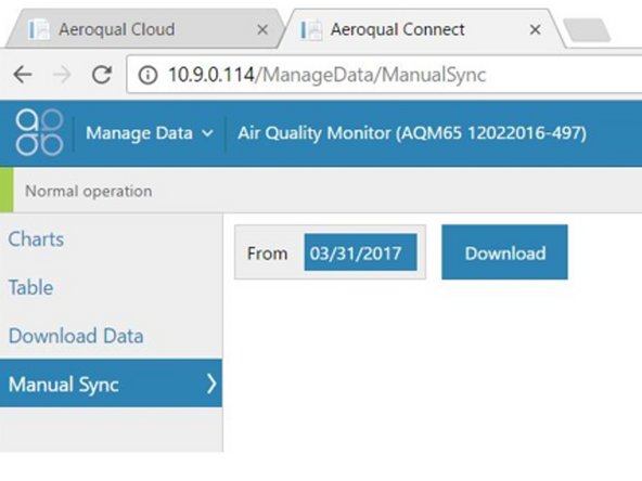 The Manual Sync function is only available if you have a user type of Engineer or higher.