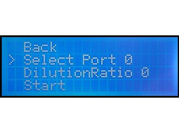 Once the schedule is set up, select Start from the main menu and press the ENTER button.
