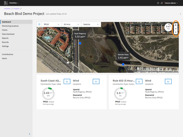 Pan: Click and hold the left mouse button while dragging to move around the map.