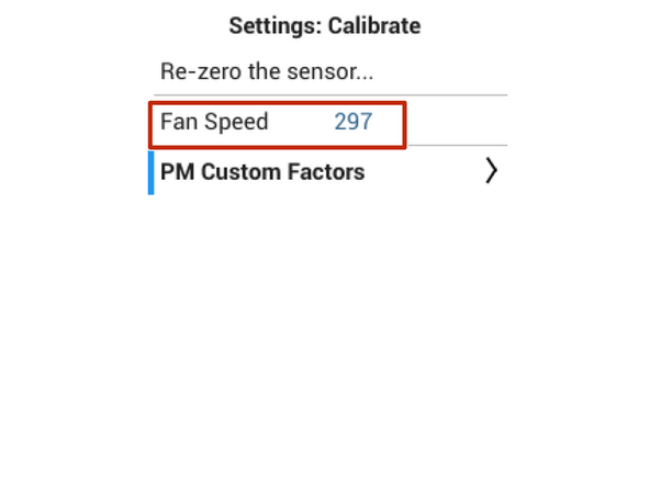 Navigate to the Calibrate menu