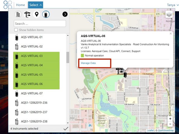 To create a chart that shows data for 2 or more monitors, use the Search panel  to find and select the monitors.